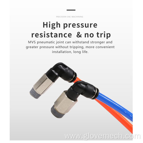 Longer Elbow Plastic Quick Coupling Hose Pneumatic Fitting